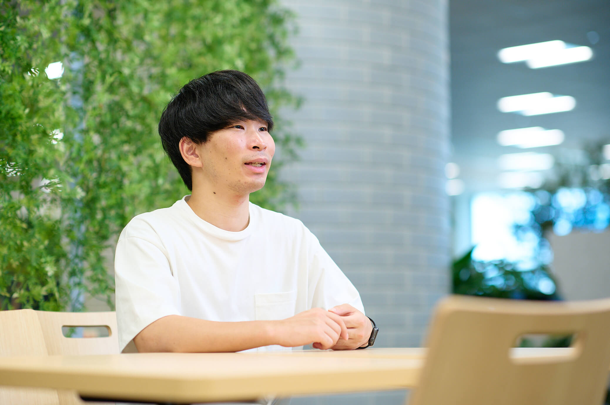 自らの手で業界に変革を起こせる環境について話すN.K